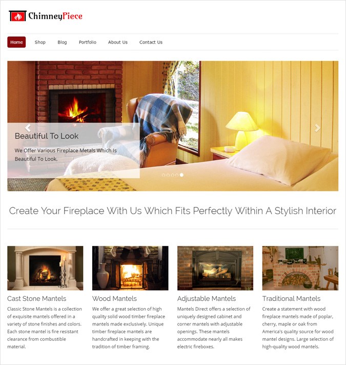 Fireplace Mantels WordPress Theme