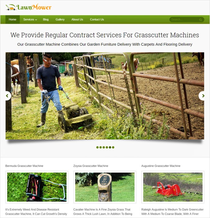 LawnMover WP theme