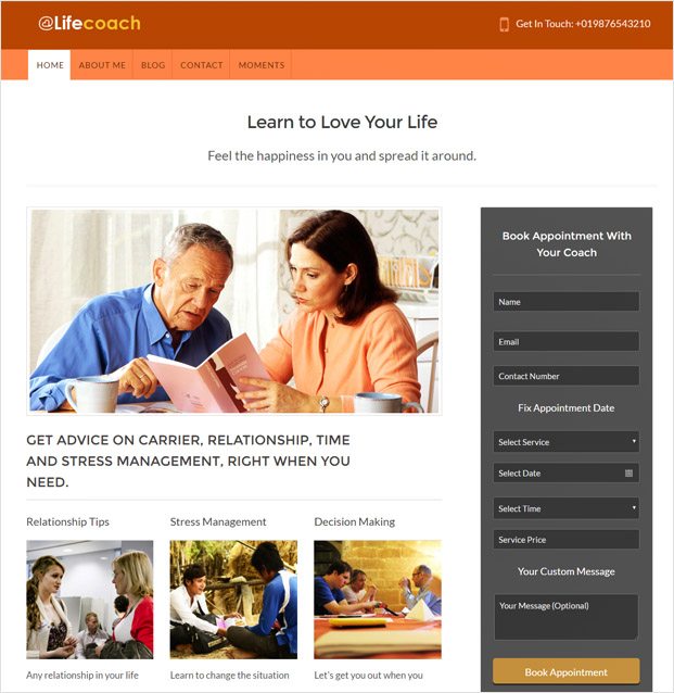 LifeCoach WP theme