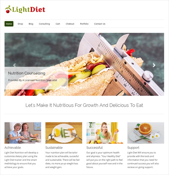 LightDiet WP theme