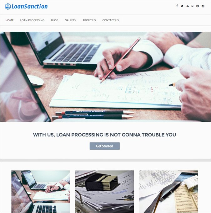 Loan Processing Corporate WordPress Theme