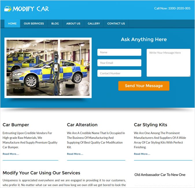 ModifyCar WP theme