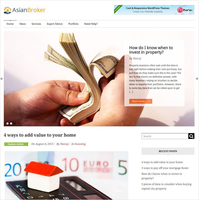 Mortgage Broker WordPress Theme