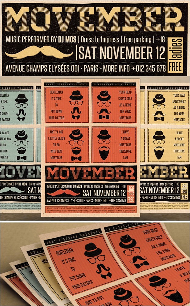 Movember - Online Flyer Creator