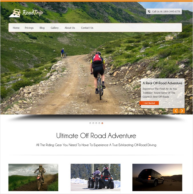 Off-road Tours WordPress Theme