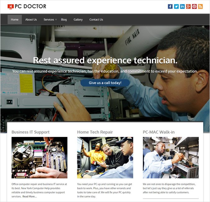 PCDoctor WP theme