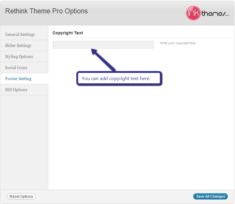 Rethink Theme Pro Options