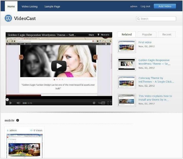 VideoMember WordPress theme