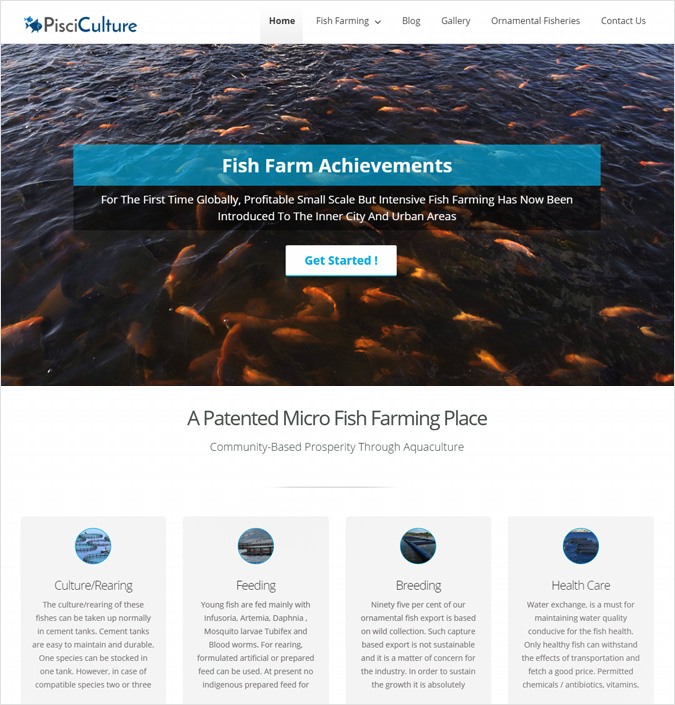 PisciCulture WP theme