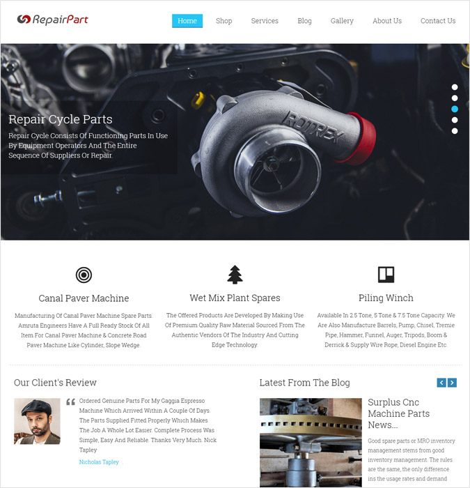 RepairPart WP theme