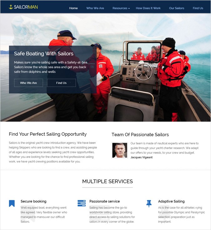 SailorMan WP theme