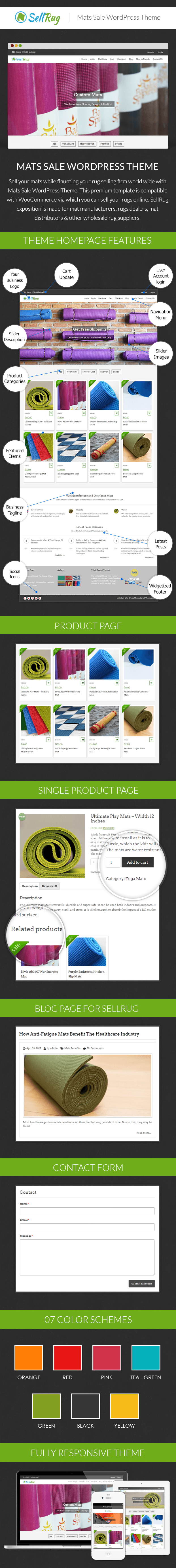 Mats Sale WordPress Theme Sales Page Image