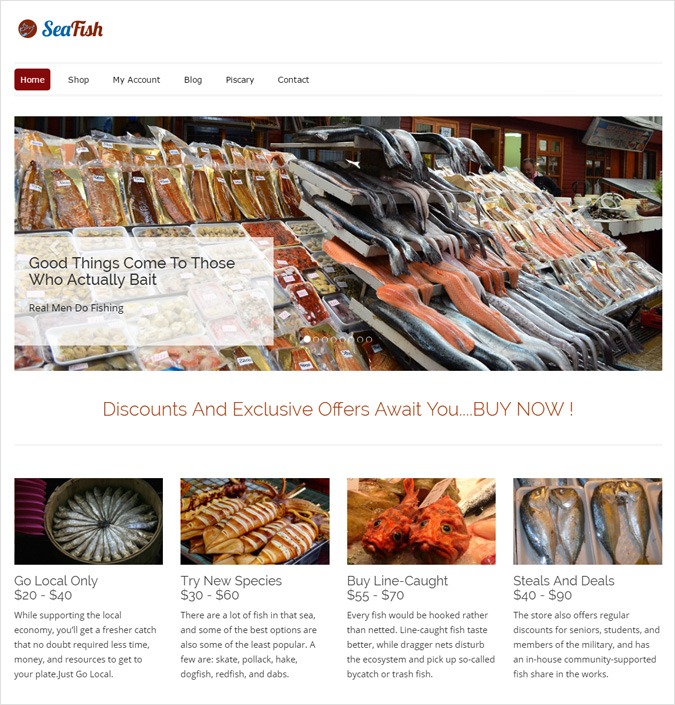 SeaFish WP theme