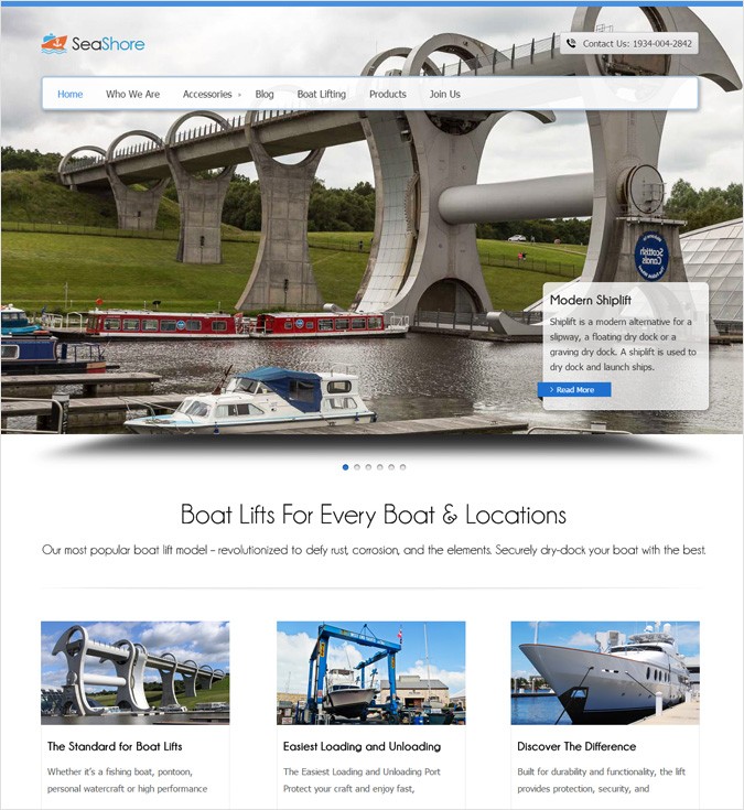 SeaShore WP theme