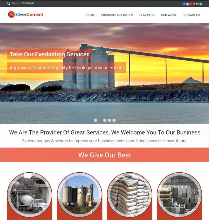 SilverCement WP theme