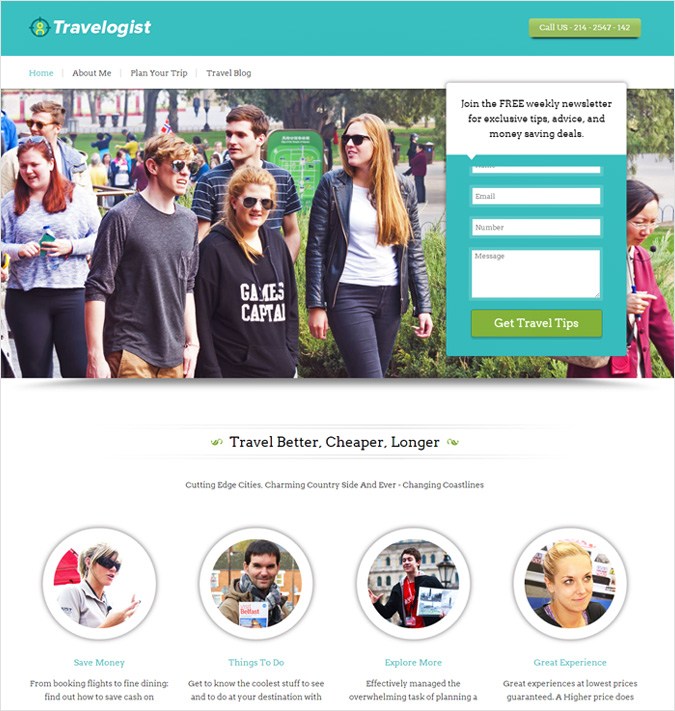 Travelogist WP theme