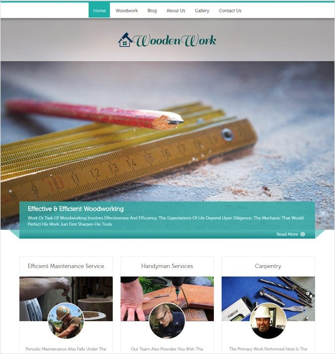 WoodWork WP theme