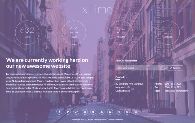 xTime WP theme