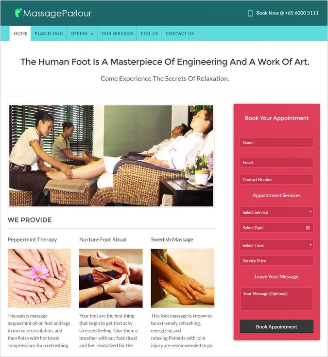 MassageParlour WP theme