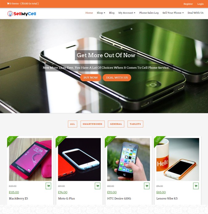 SellMyCell WP theme