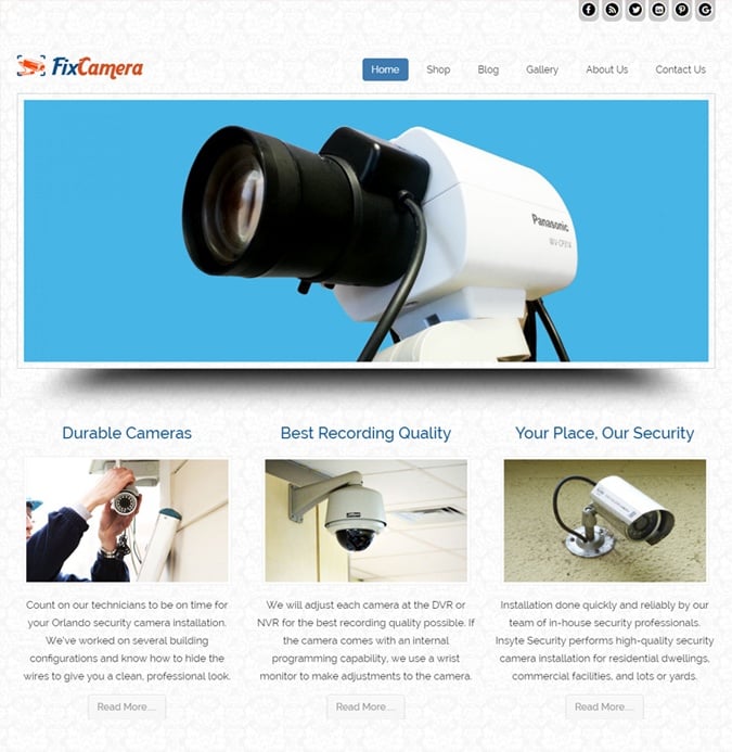 fixcamera WP theme