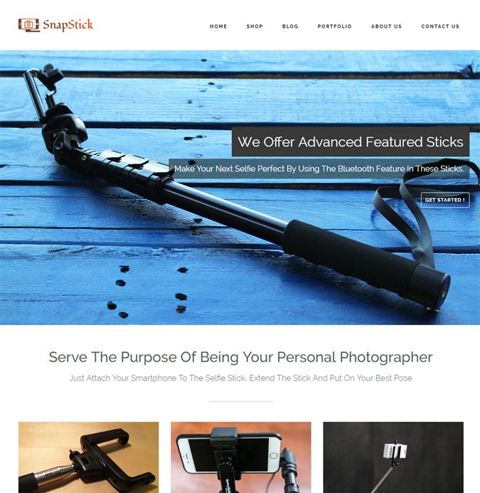 snapstick WP theme