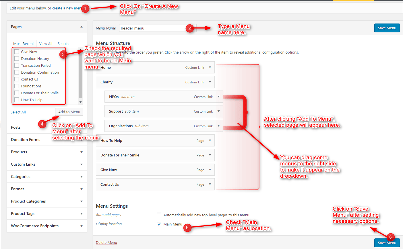 multiple Submenus