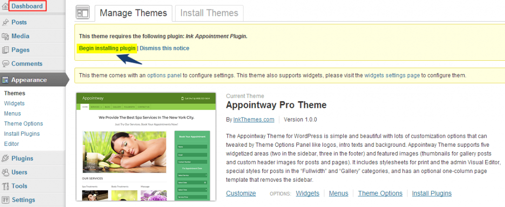 Appointway WordPress Theme Documentation