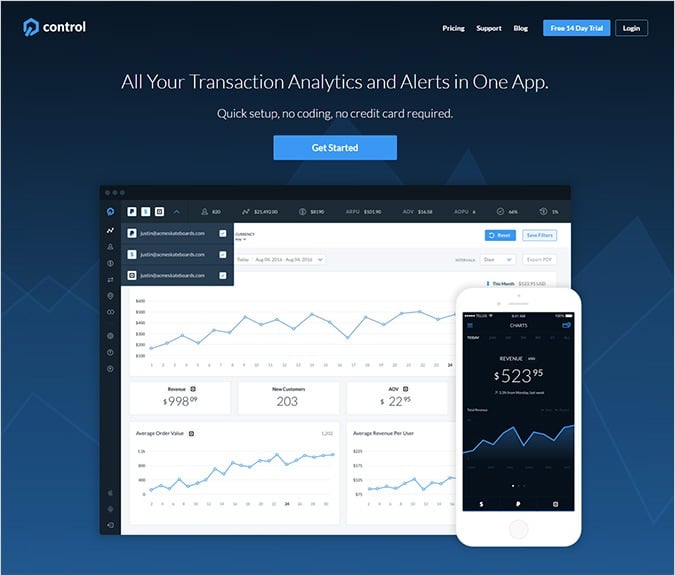 Payment Analytics Software by GetControl