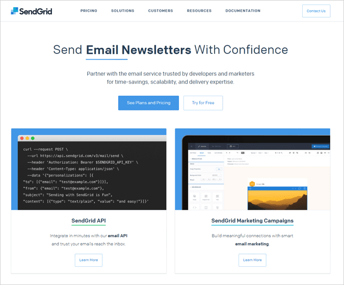 SendGrid Email Marketing Service