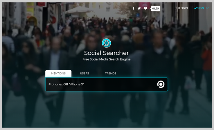 Social Searcher - Social Profile Search Tools