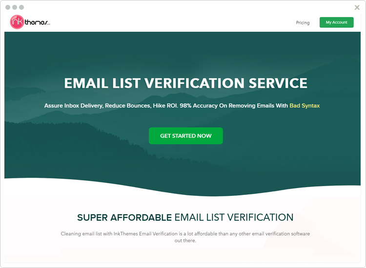 InkThemes Email Verification Service