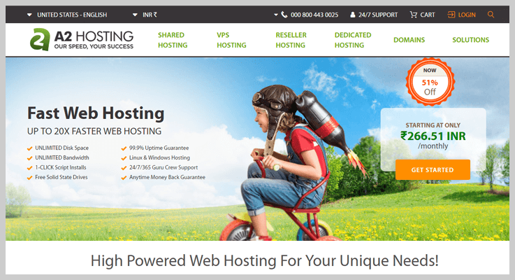 A2 Hosting for WordPress