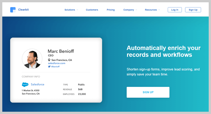 Find Social Media Profiles By Email Address via Clearbit