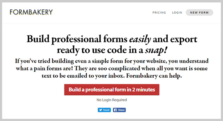 Formbakery Form Creator Software