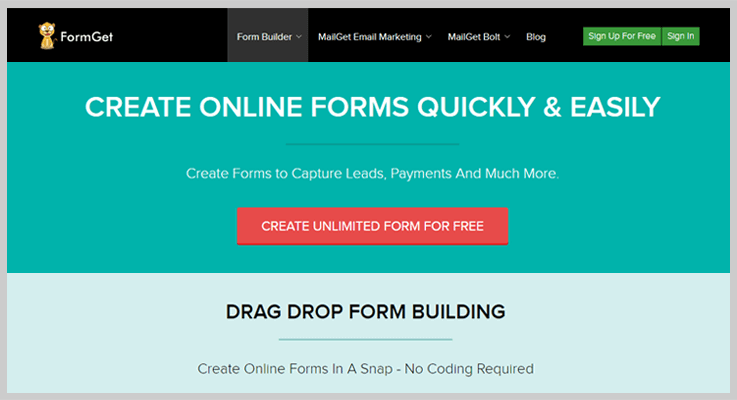 FormGet Software Form Maker Software