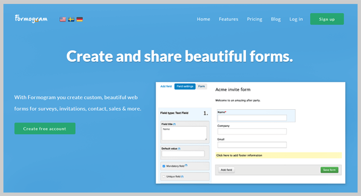 Formogram Form Creator Software