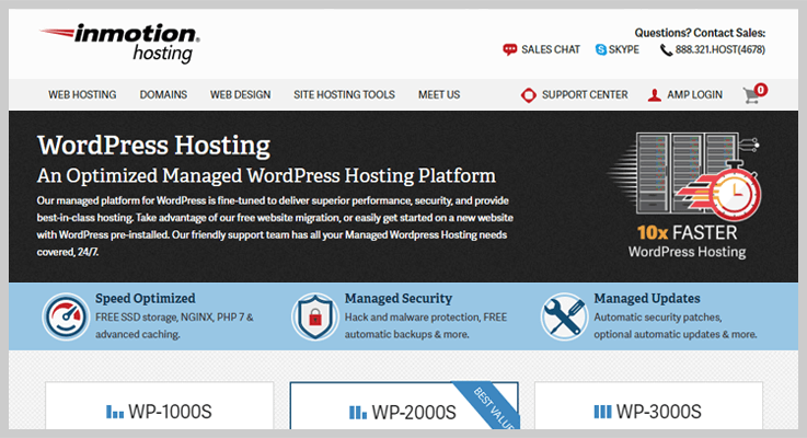 Inmotion WordPress Hosting