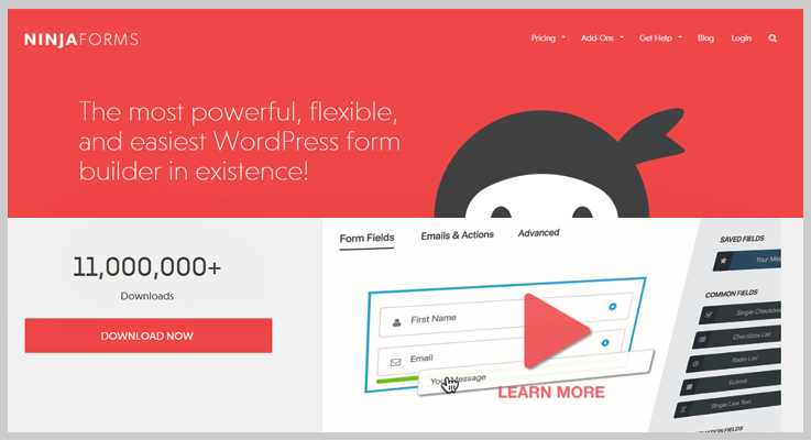 Ninja Forms Online Form Builders