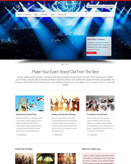 Evento - WordPress theme for event planning