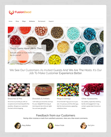 FusionBead Bead Making eCommerce WordPress Theme InkThemes