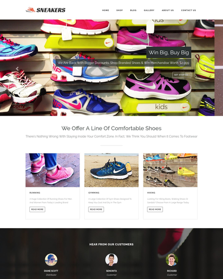 4+ Shoes Website Templates For WordPress | InkThemes