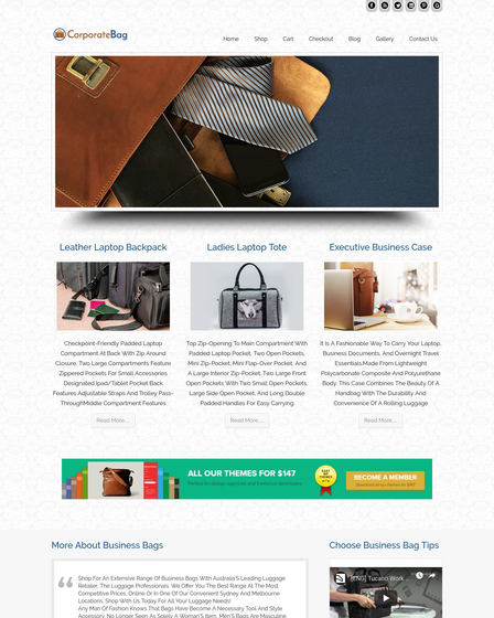 Bag Website Templates  ThemeForest