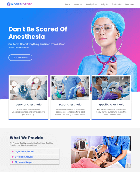 Anesthesia WordPress Theme Thumb Image