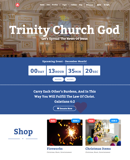 Church Management PHP Script