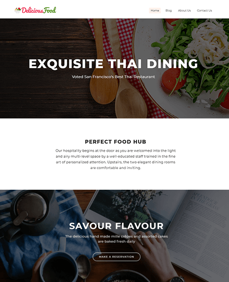 Delicious Food WP Theme