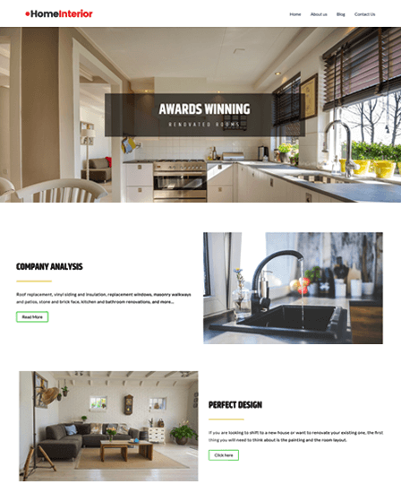 Home Interior WP Theme