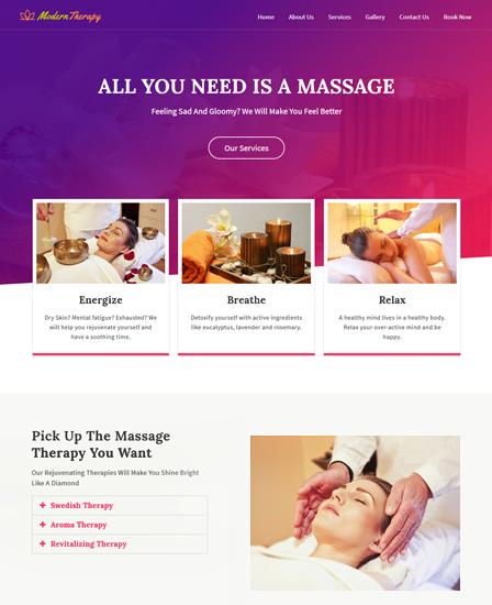 Massage Therapy WordPress Theme