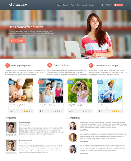 Academy Learning Management WordPress Theme