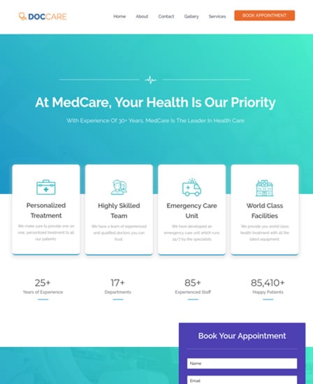 Medical WordPress Theme For Doctors & Hospitals Thumb Image